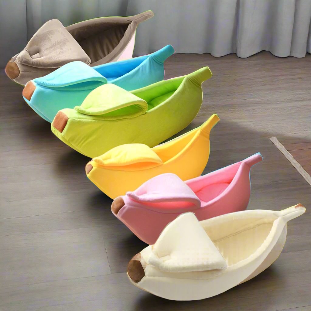 Pet Banana Calming Bed - Pet Supplies Australia