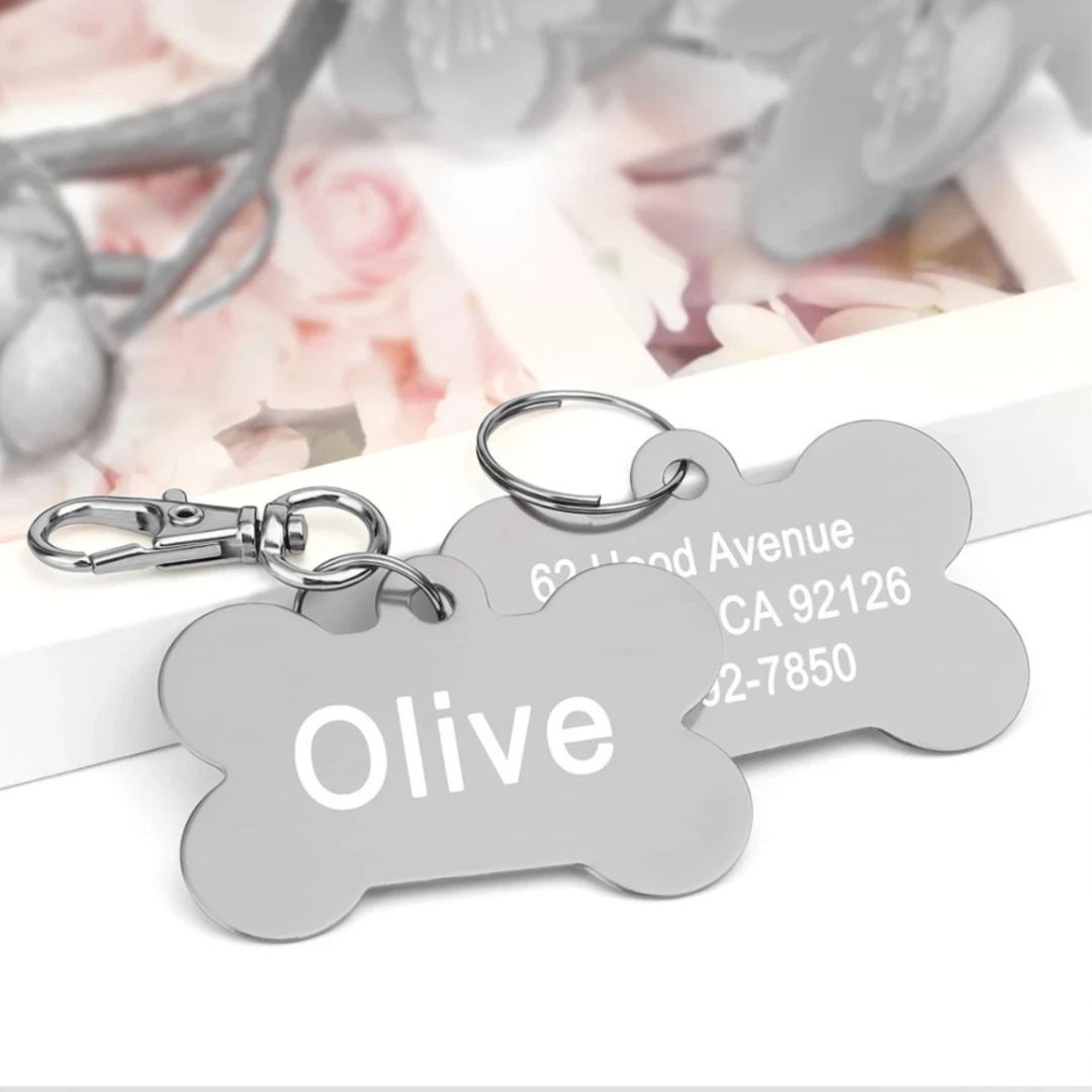 Personalised Customised Aluminium Pet ID Tag - Pet Supplies Australia