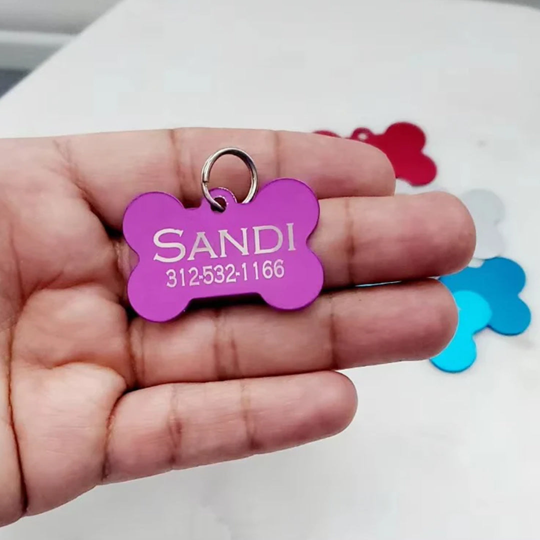 Personalised Customised Aluminium Pet ID Tag - Pet Supplies Australia