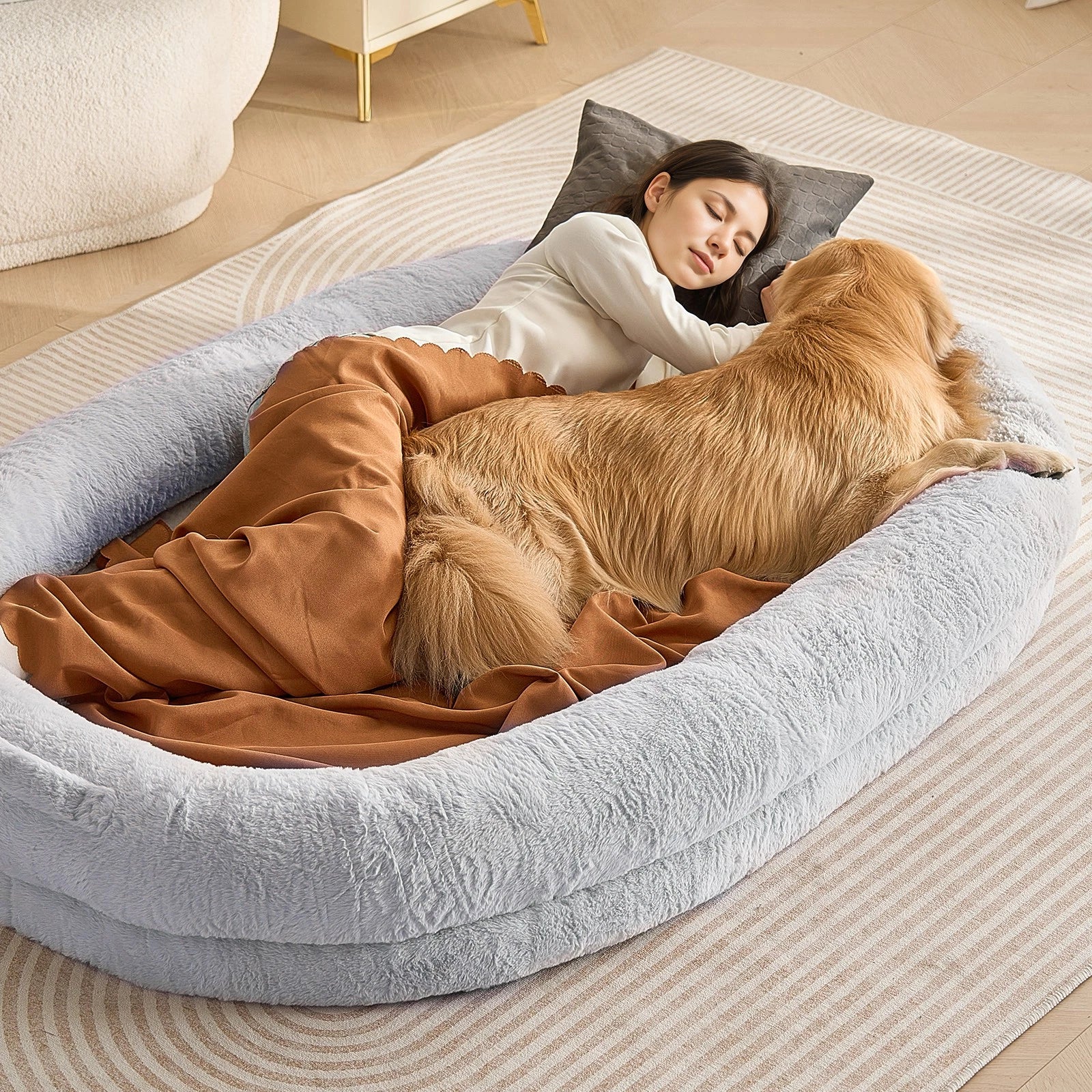 Oversized Orthopedic Dog Lounger - Pet Supplies Australia