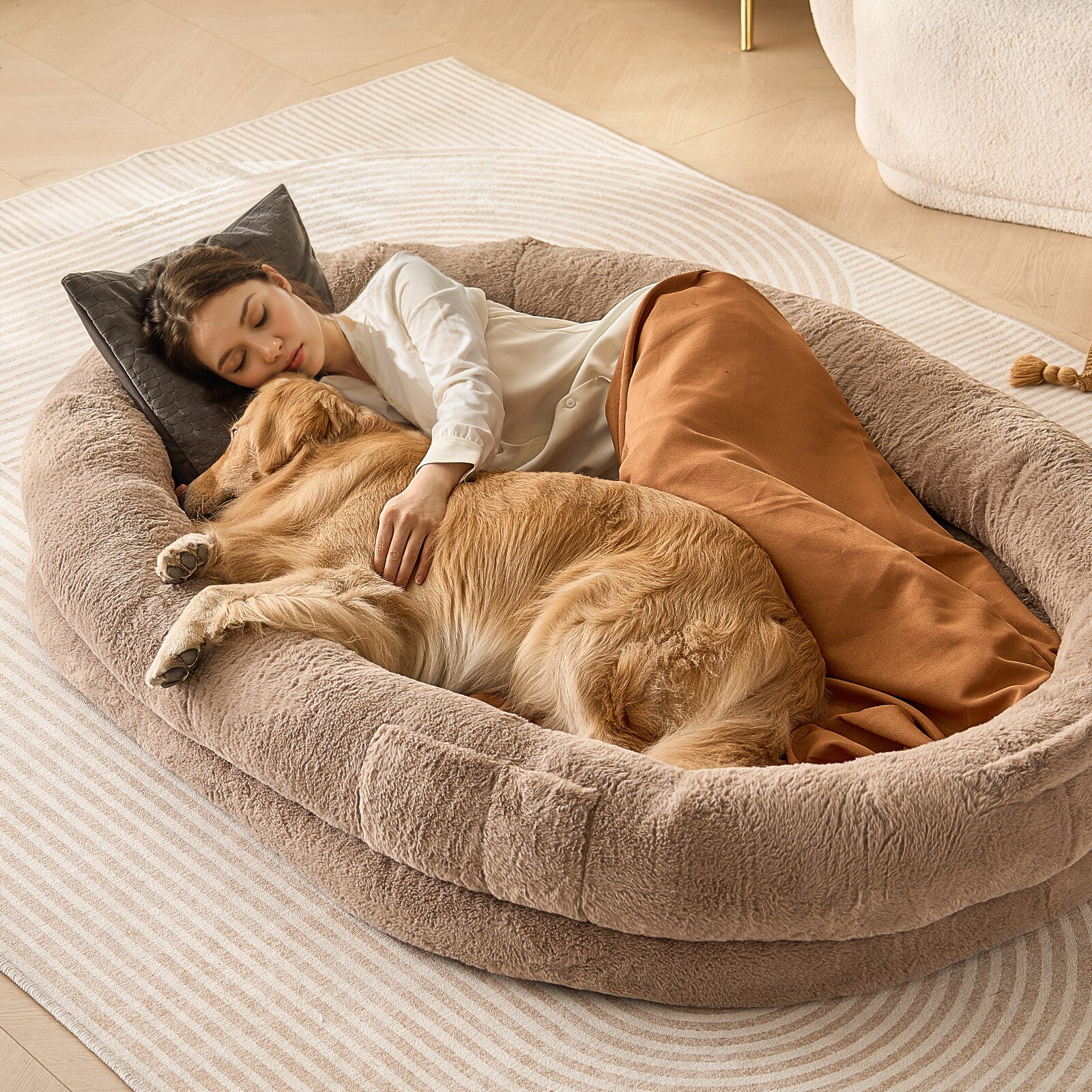 Oversized Orthopedic Dog Lounger - Pet Supplies Australia