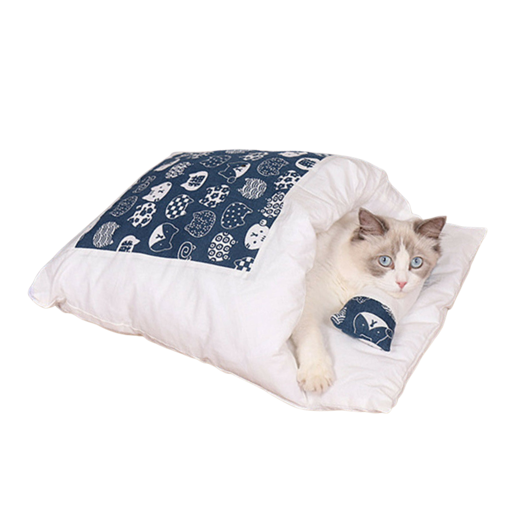 Cozy Cat Bed with Pillow - Pet Supplies Australia