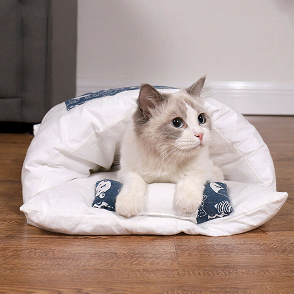 Cozy Cat Bed with Pillow - Pet Supplies Australia