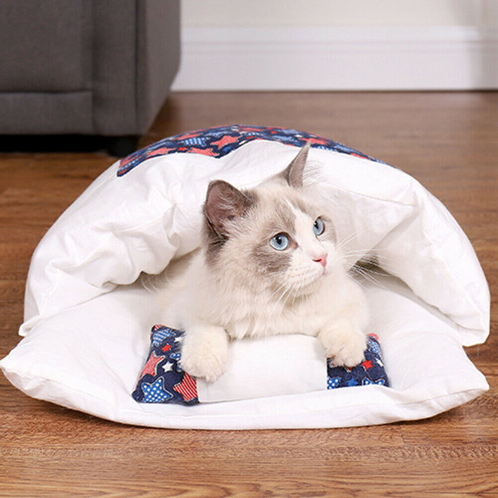 Cozy Cat Bed with Pillow - Pet Supplies Australia