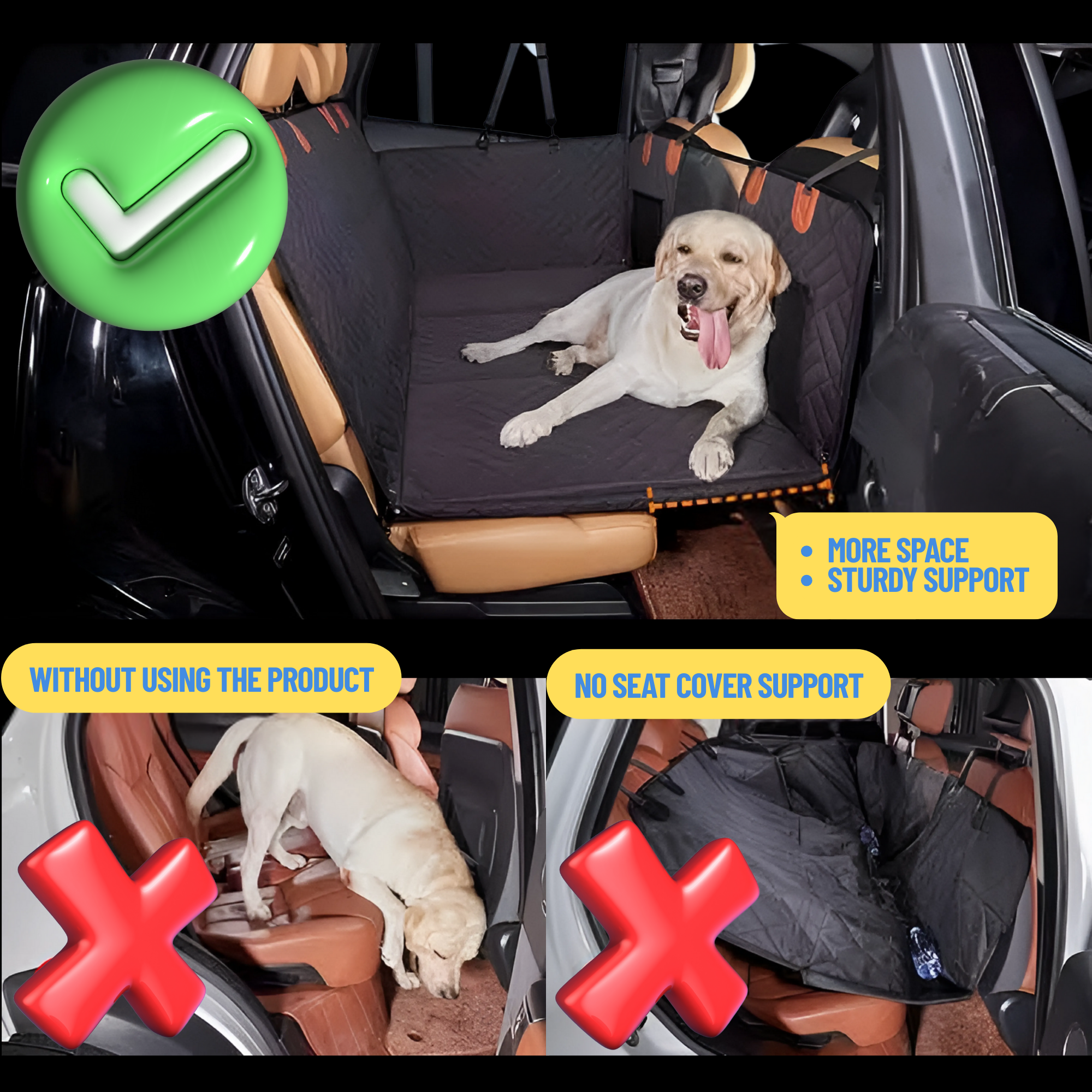 Back Seat Extender for Dogs – Waterproof Car Seat - Pet Supplies Australia