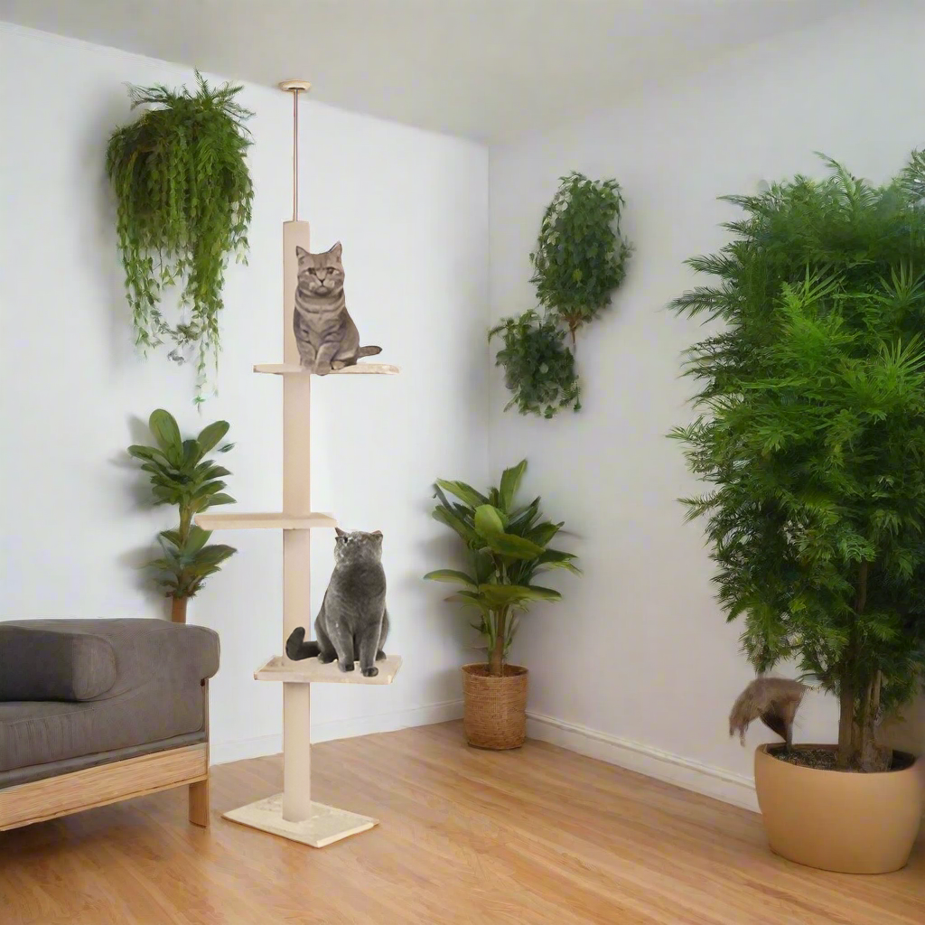 Cat Scratching Tree Floor to Ceiling - Pet Supplies Australia