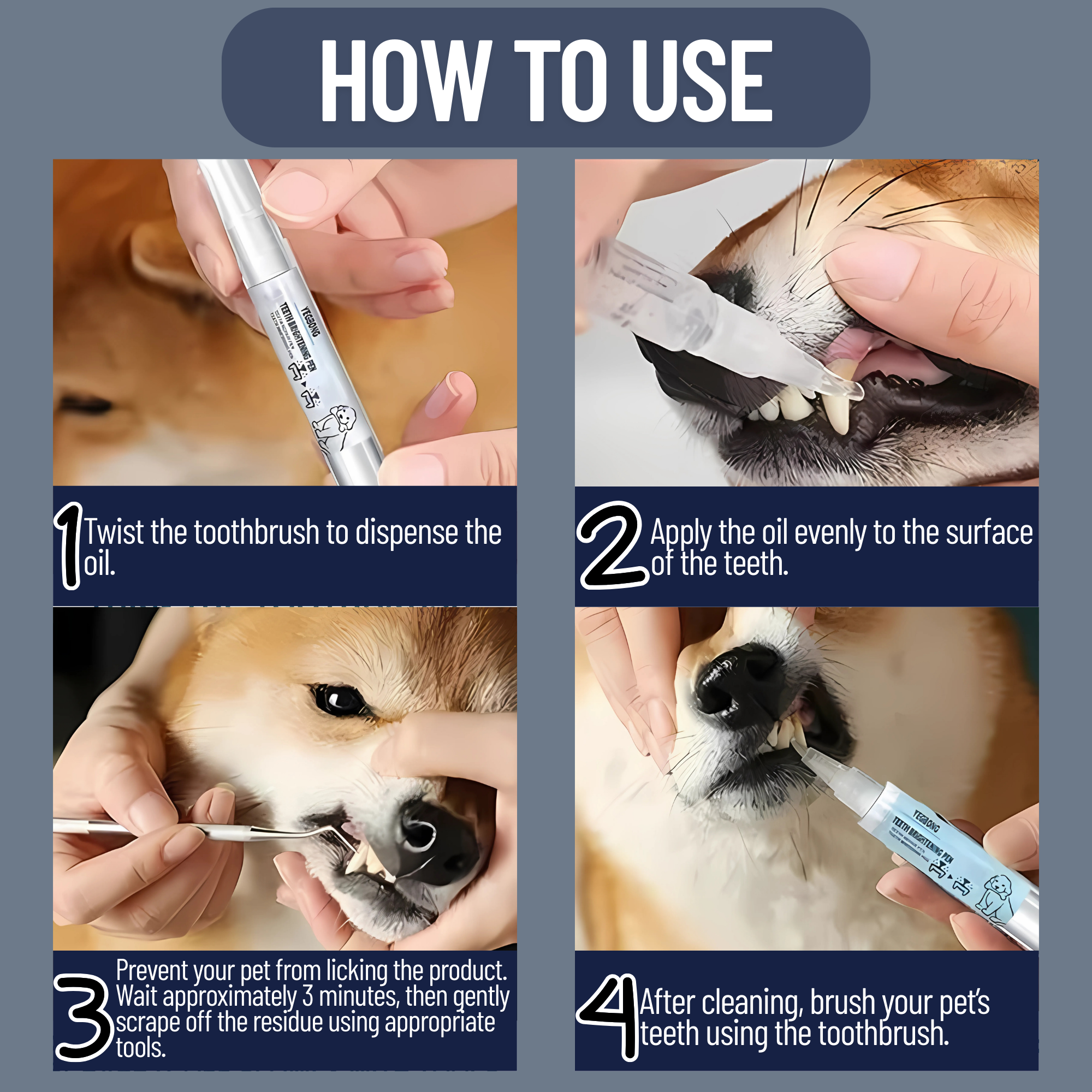 Dog Toothbrush Pen - Pet Supplies Australia