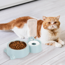 Load image into Gallery viewer, 2 in 1 Cat Feeder and Water Dispenser - Pet Supplies Australia
