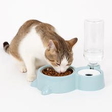 Load image into Gallery viewer, 2 in 1 Cat Feeder and Water Dispenser - Pet Supplies Australia

