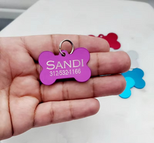 Load image into Gallery viewer, Personalised Customised Aluminium Pet ID Tag
