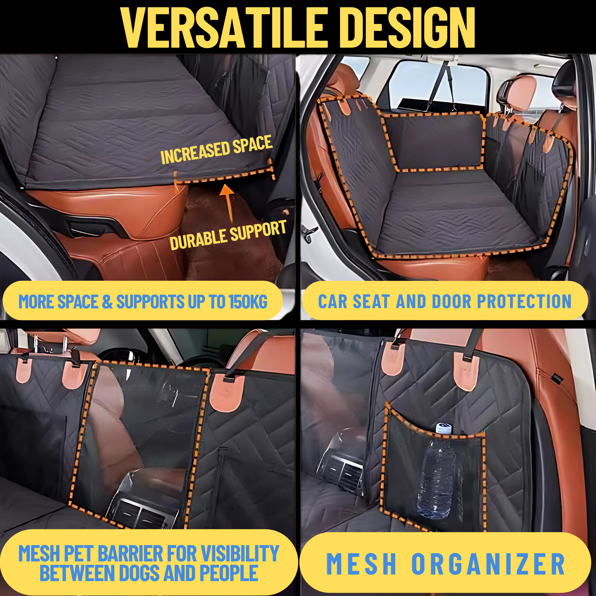 Back Seat Extender for Dogs – Waterproof Car Seat - Pet Supplies Australia