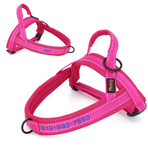 Personalised Embroidered Dog Harness - Pet Supplies Australia