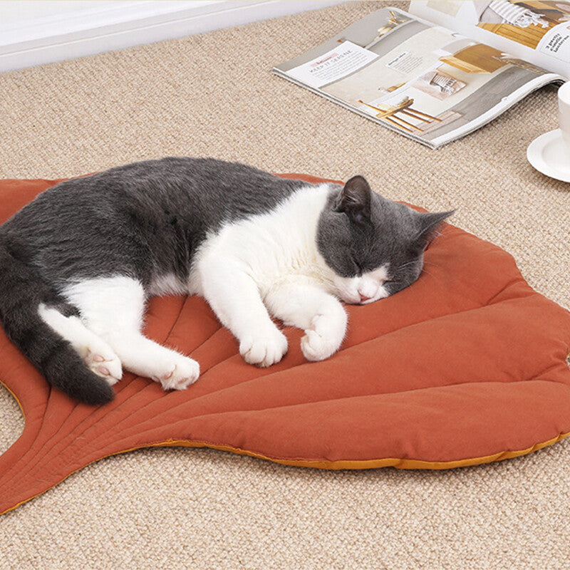 Leaf Shaped Reversible Sleep Mat - Pet Supplies Australia