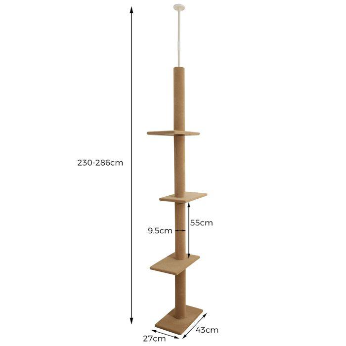 Cat Scratching Tree FLOOR TO CEILING - Pet Supplies Australia