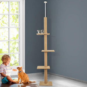 Cat Scratching Tree FLOOR TO CEILING - Pet Supplies Australia