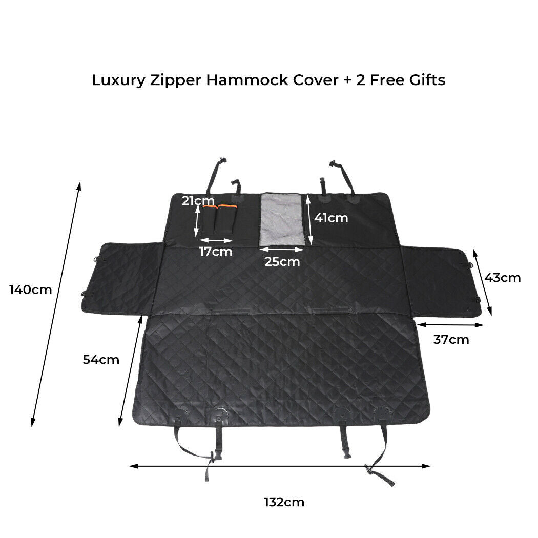 Waterproof Pet Car Seat Cover With Mesh Window + Free Buckle Leash - Pet Supplies Australia