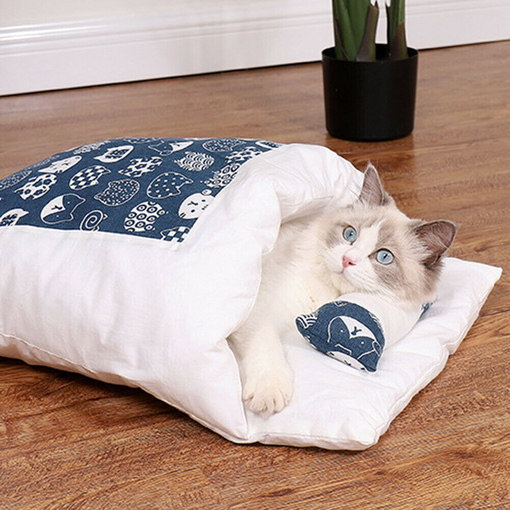 Cozy Cat Bed with Pillow - Pet Supplies Australia