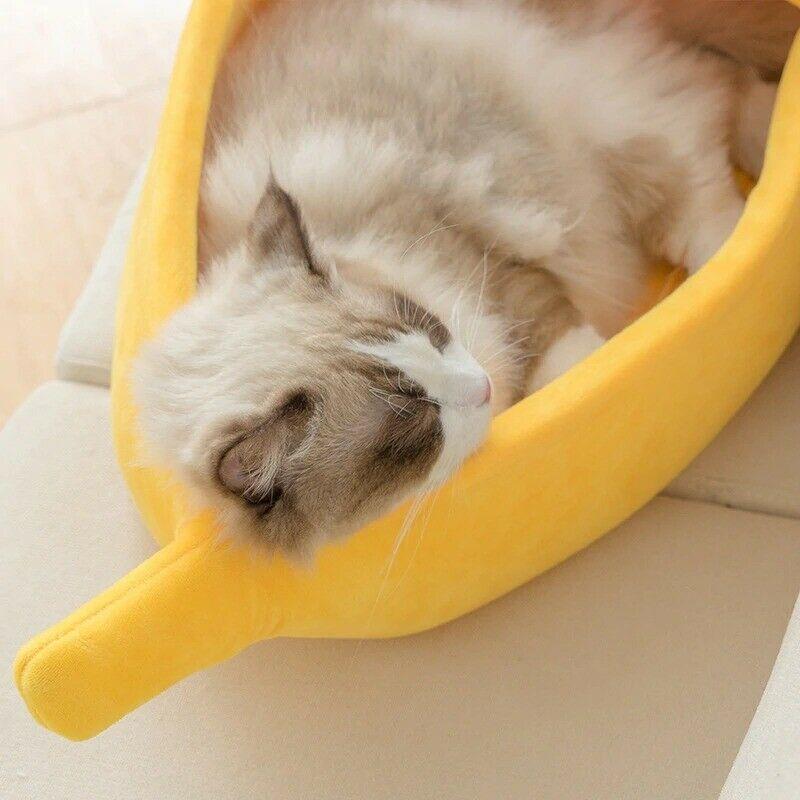 Pet Banana Calming Bed - Pet Supplies Australia