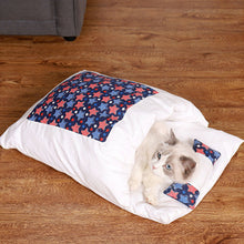 Load image into Gallery viewer, Cozy Cat Bed with Pillow - Pet Supplies Australia
