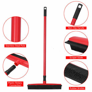 Rubber Pet Fur Broom - Pet Supplies Australia