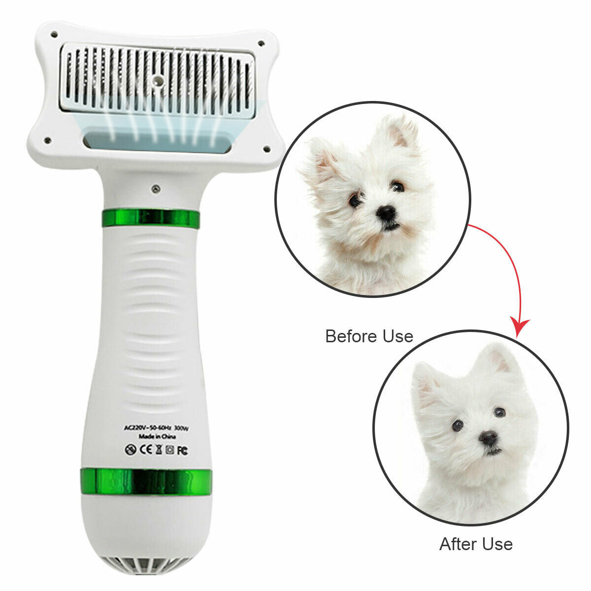 2-in-1 Pet Hair Dryer Brush - Pet Supplies Australia